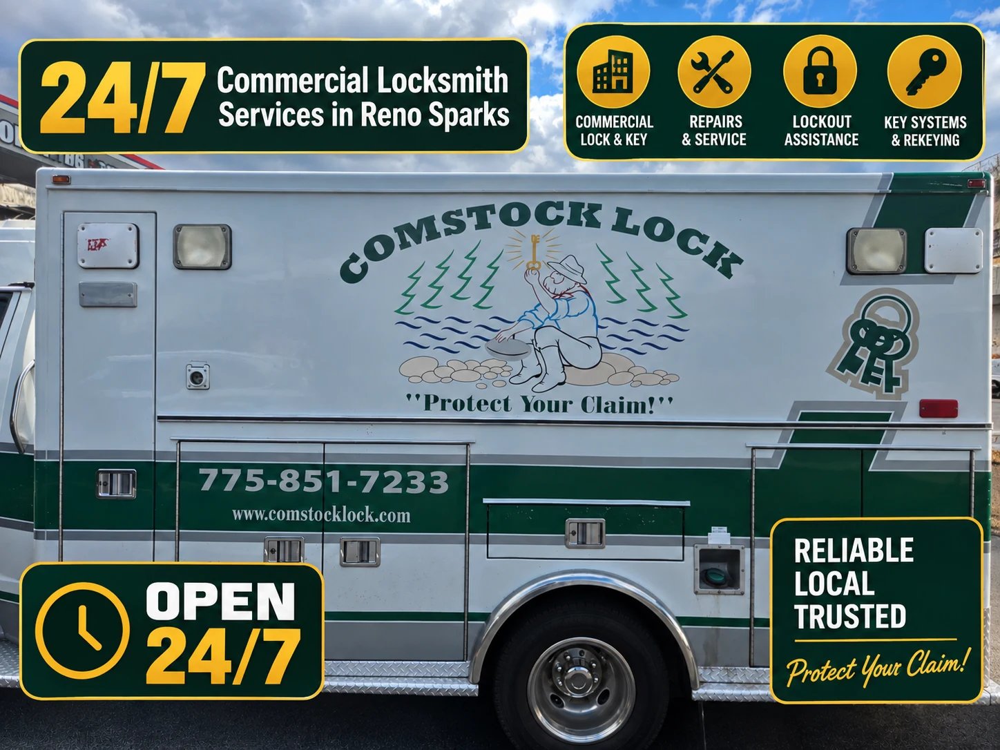 Comstock Lock commercial locksmith service